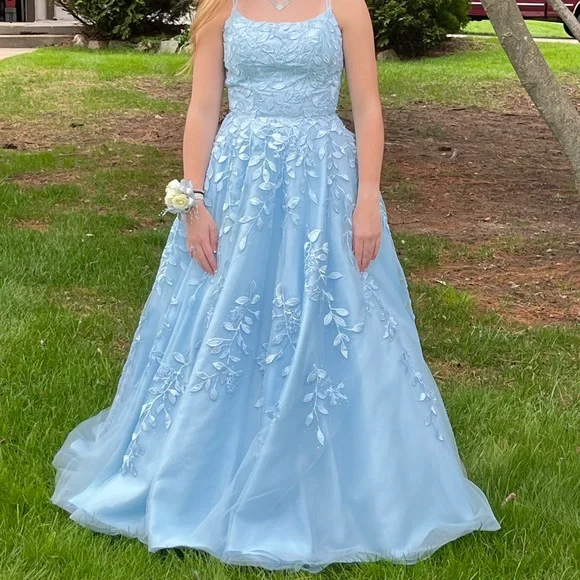 Amarra | Dresses | Size 6 Amarra Promformal Dress Light Blue | Poshmark